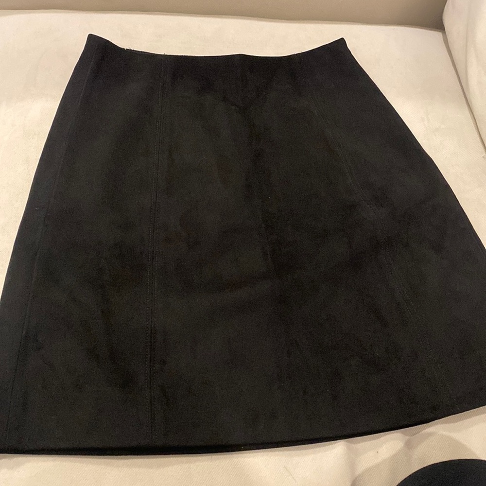 BABATON BLACK SUEDE SKIRT